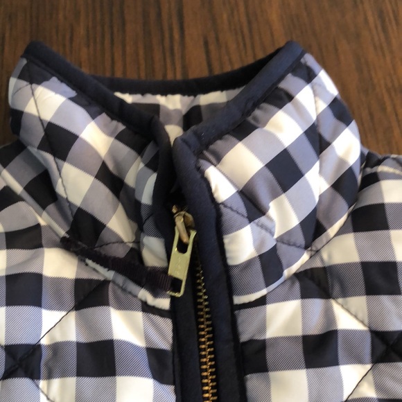 J Crew Meecantile Blue Checked Vest - Picture 2 of 7